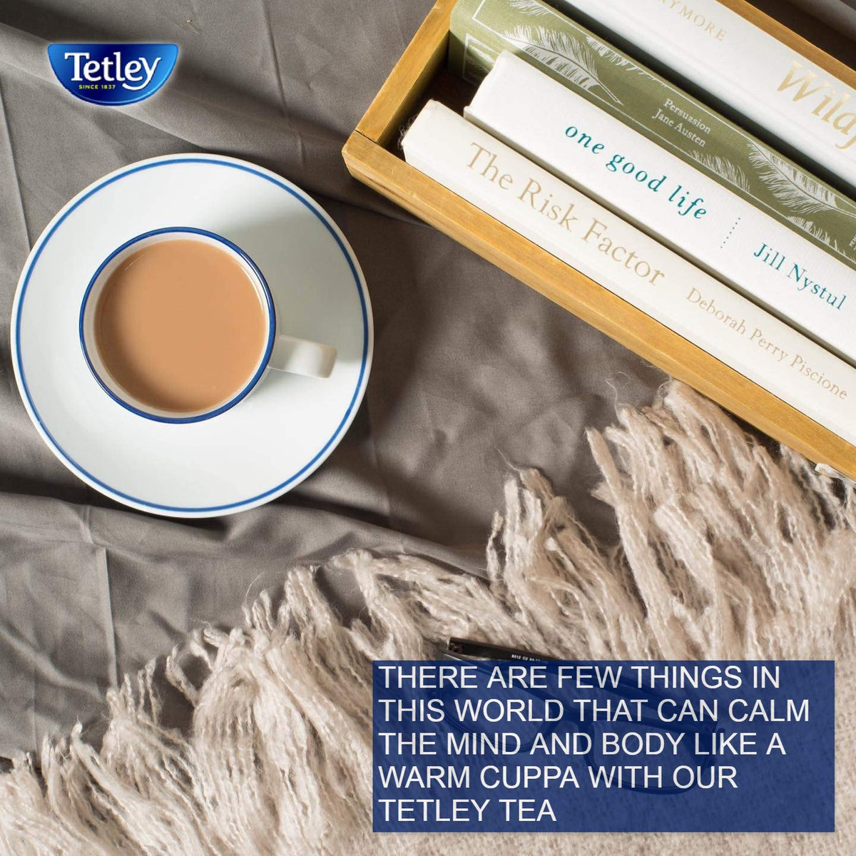 Tetley Classic Blend Decaf Black Tea — 72 Tea Bags (Pack of 12) | Rainforest Alliance Certified