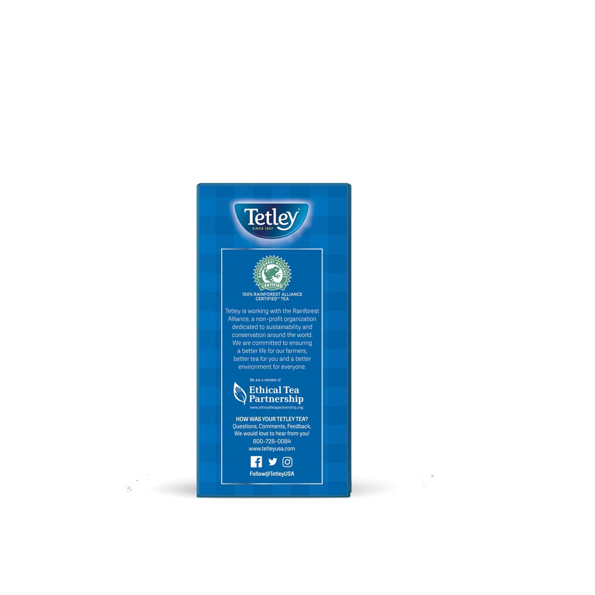 Tetley Classic Blend Decaf Black Tea — 72 Tea Bags (Pack of 12) | Rainforest Alliance Certified