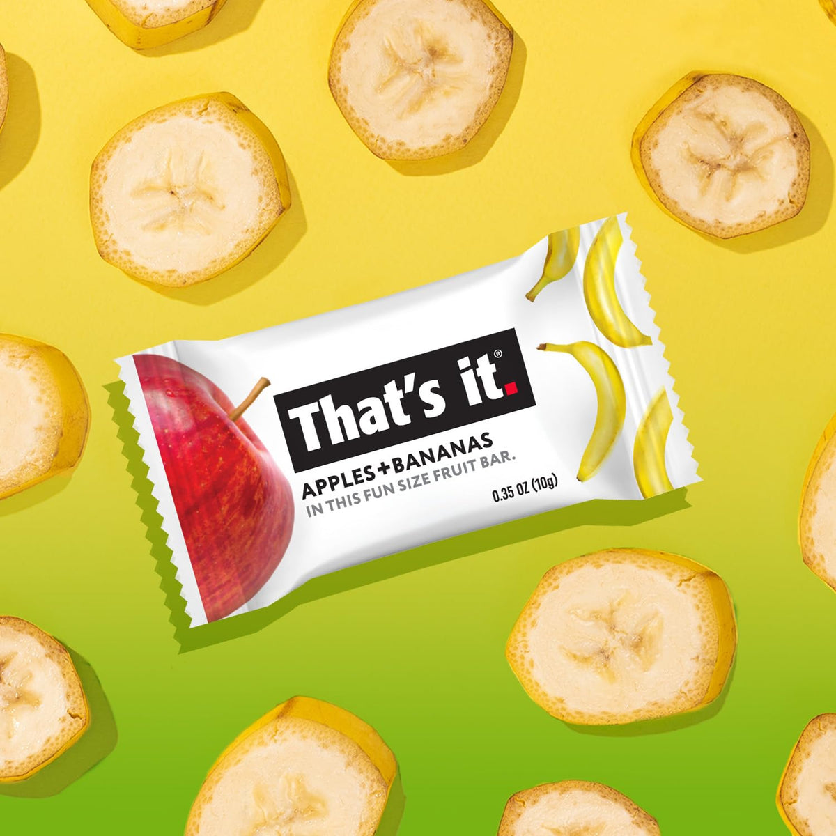 That's it. Fun Size Fruit Bars Variety Pack – 50 x 10g, Non-GMO, Kosher, Gluten Free, Cranberry-Banana