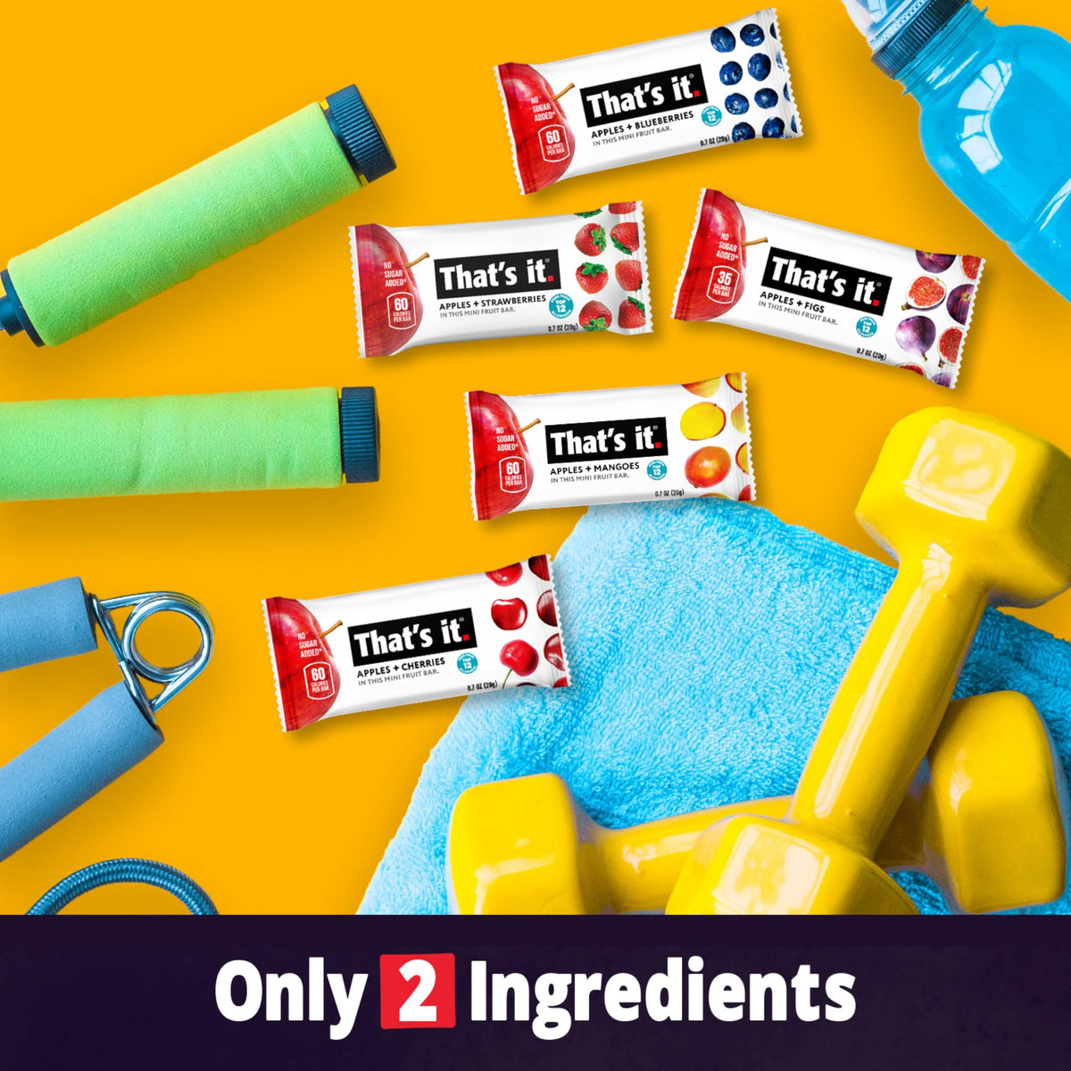 That's it. Mini Fruit Bars Variety 35 Pack – No Sugar, Plant-Based & Gluten Free