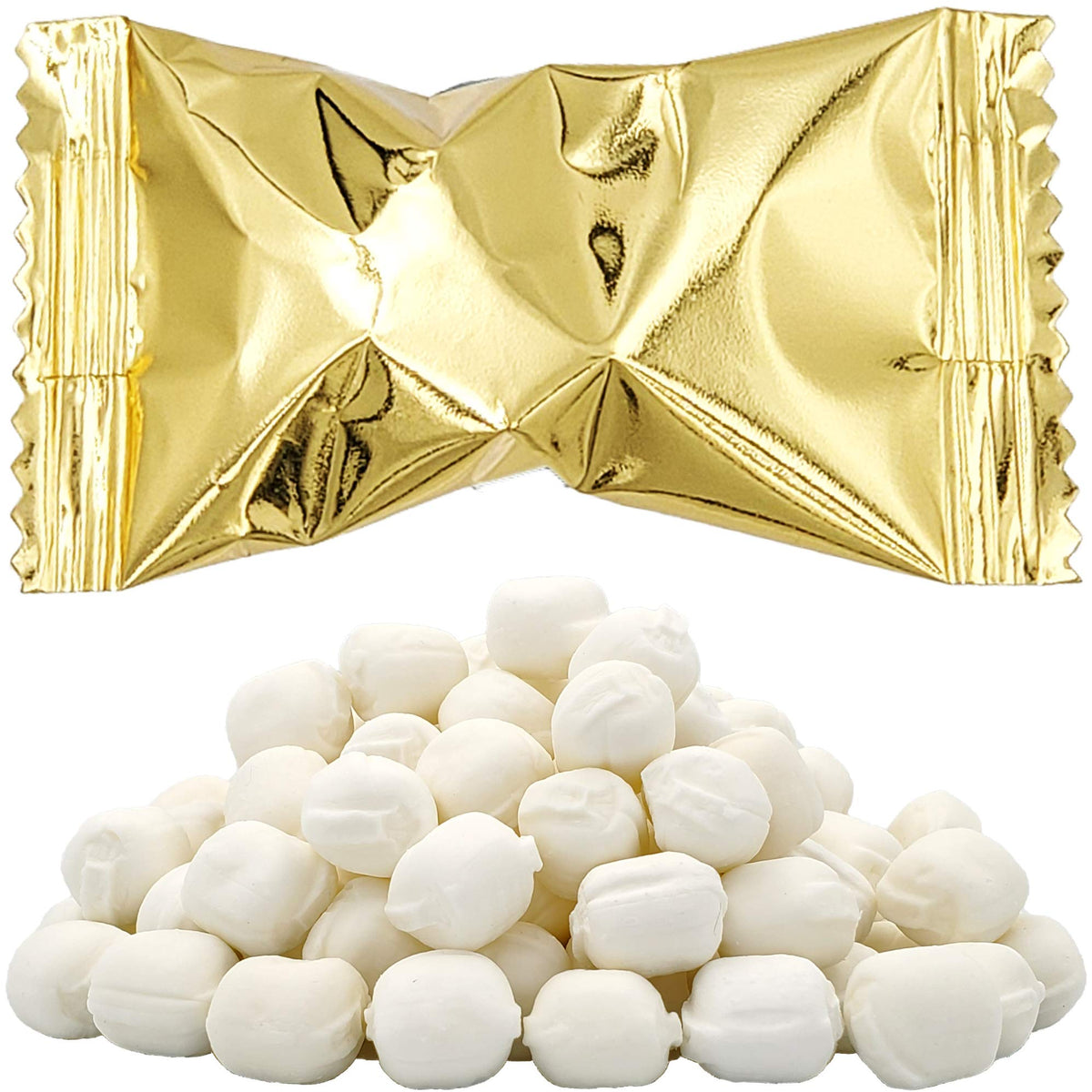 The Dreidel Company Gold Butter Mints – 110 Individually Wrapped, Fat-Free, Kosher