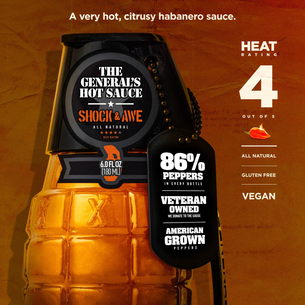 The General's Hot Sauce Heat Seeker Gift Set – 3-Pack Gourmet, American-Grown Peppers