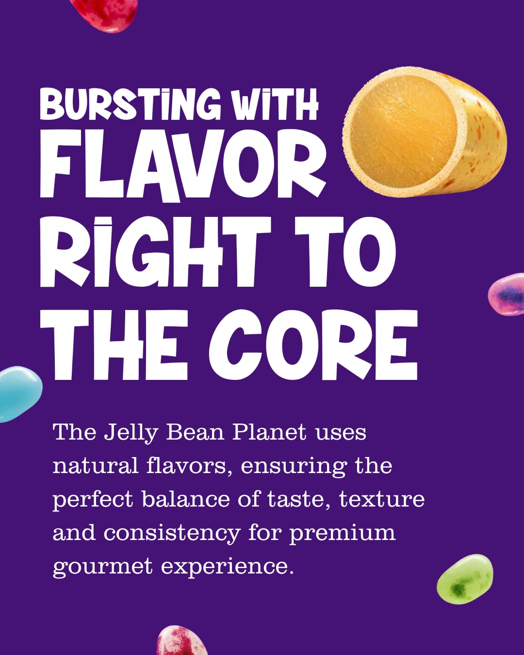 The Jelly Bean Planet: Gourmet Jelly Beans Bulk 25 Oz Jar – 36 Natural Flavors, Kosher, Gluten Free