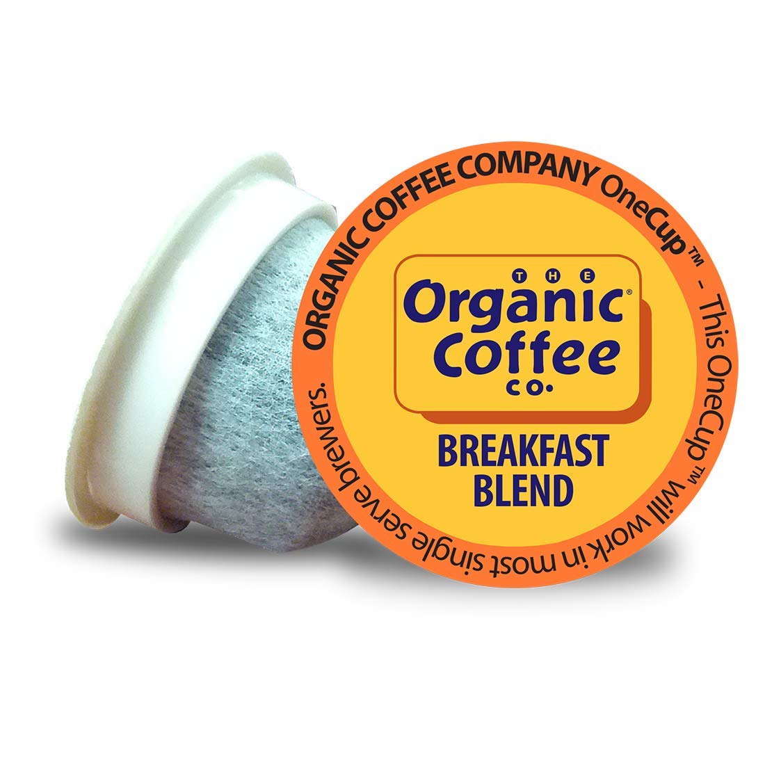 The Organic Coffee Co. Compostable Pods – Breakfast Blend (36 ct), K-Cup Compatible, USDA Organic