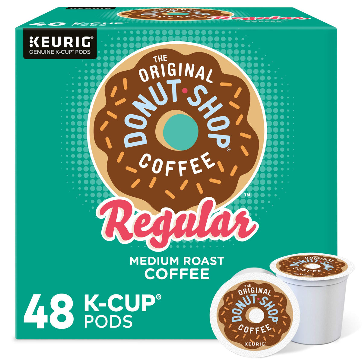 The Original Donut Shop Regular K-Cup Pods – Medium Roast Coffee, 48 ct, Keurig Compatible