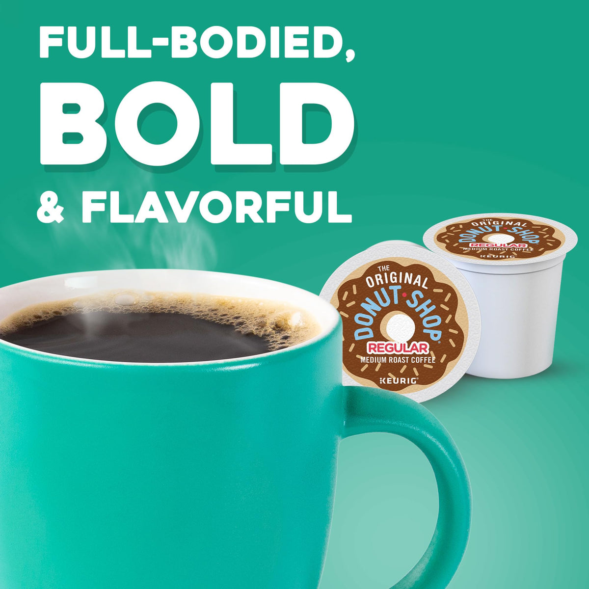 The Original Donut Shop Regular K-Cup Pods – Medium Roast Coffee, 48 ct, Keurig Compatible