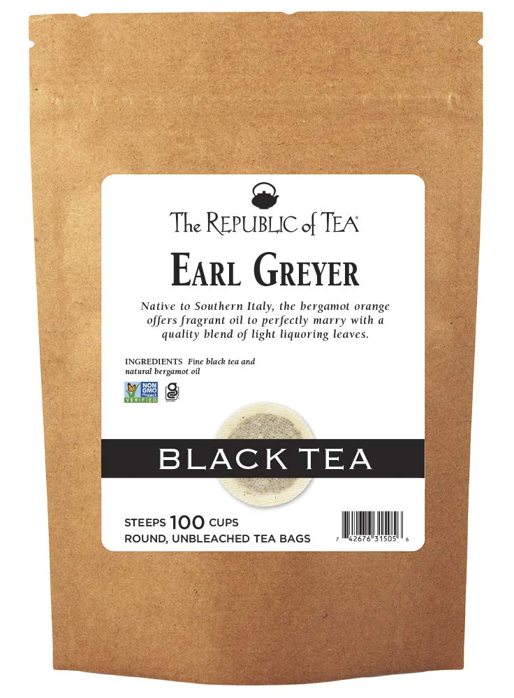 The Republic of Tea - Earl Greyer Black Tea Super Refill, 100 Tea Bags, Naturally Caffeinated