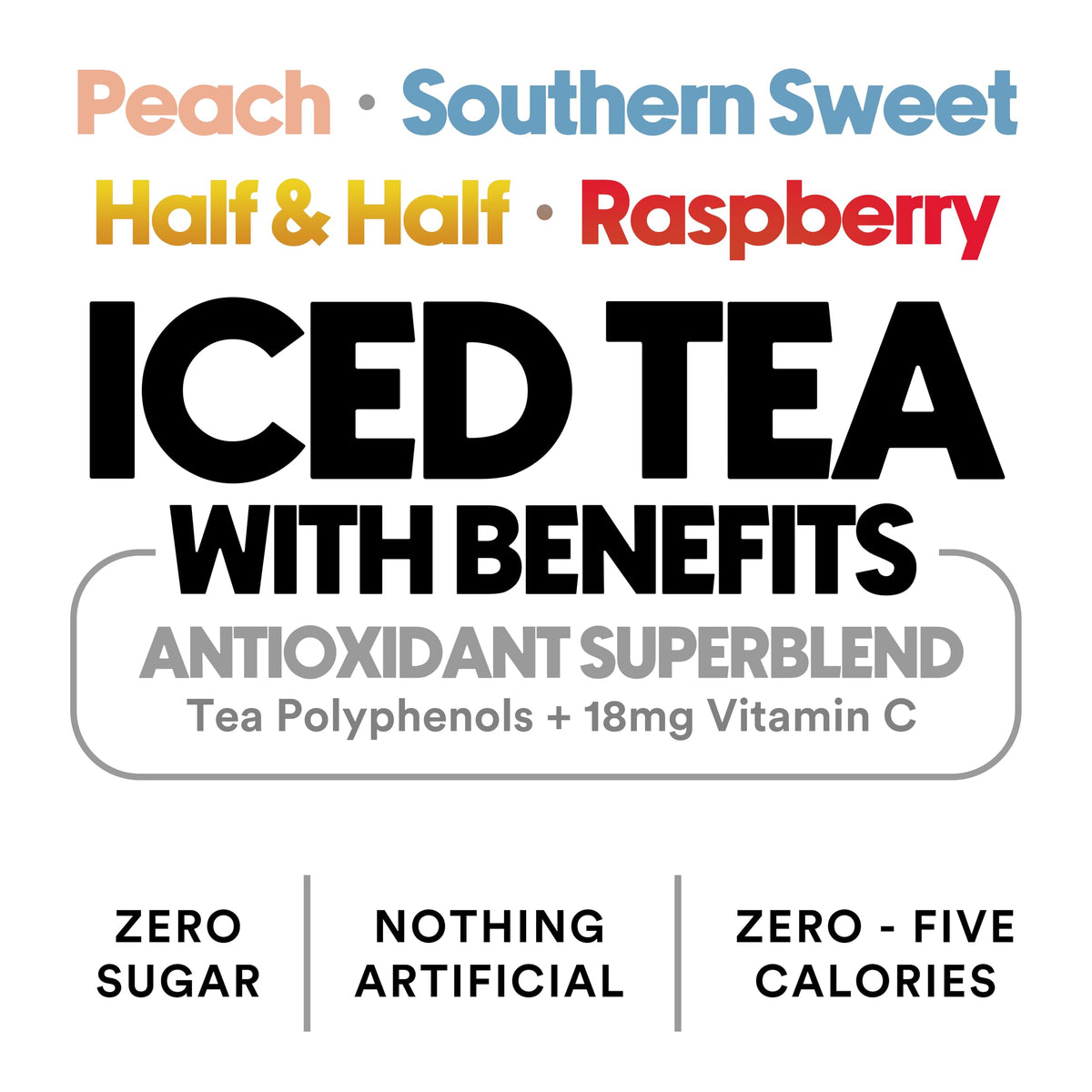 Ryl Iced Tea Variety Best Sellers – Zero Sugar, Antioxidant Superblend, Low Calorie | The Ryl Co