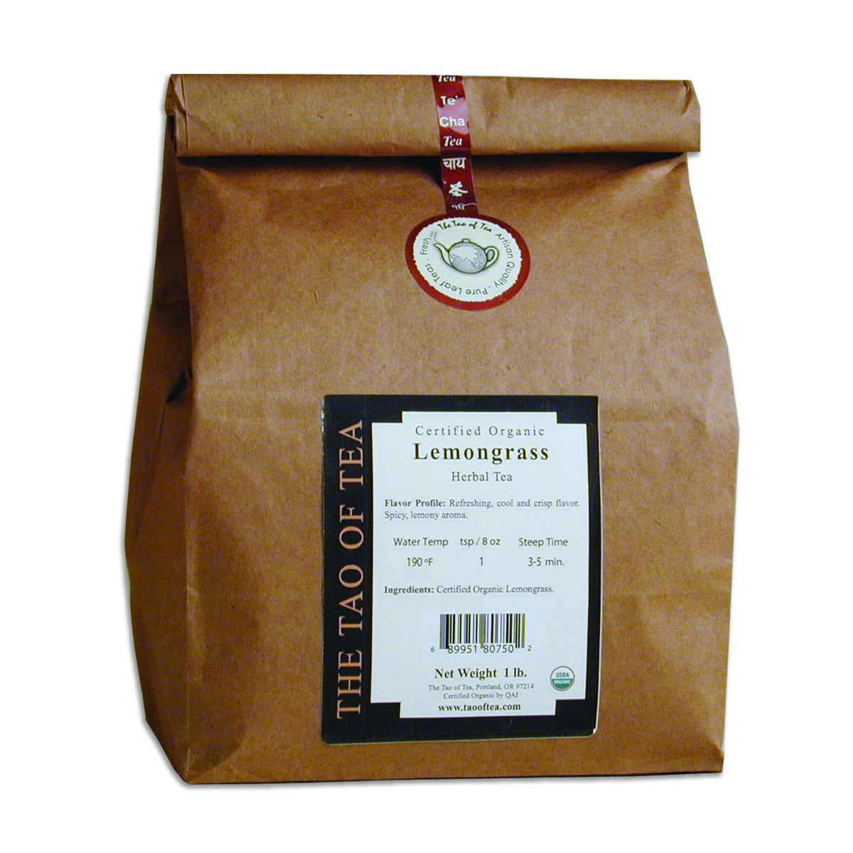 The Tao of Tea Lemongrass, 1 Pound – Organic, Caffeine-Free Herbal Tisane
