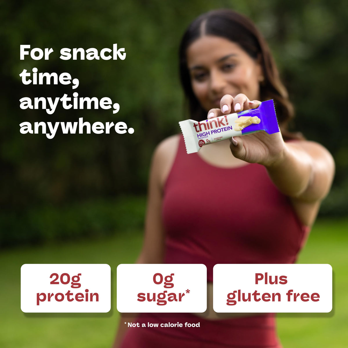 think! White Chocolate Protein Bars – 20g Protein, 0g Sugar, Gluten Free
