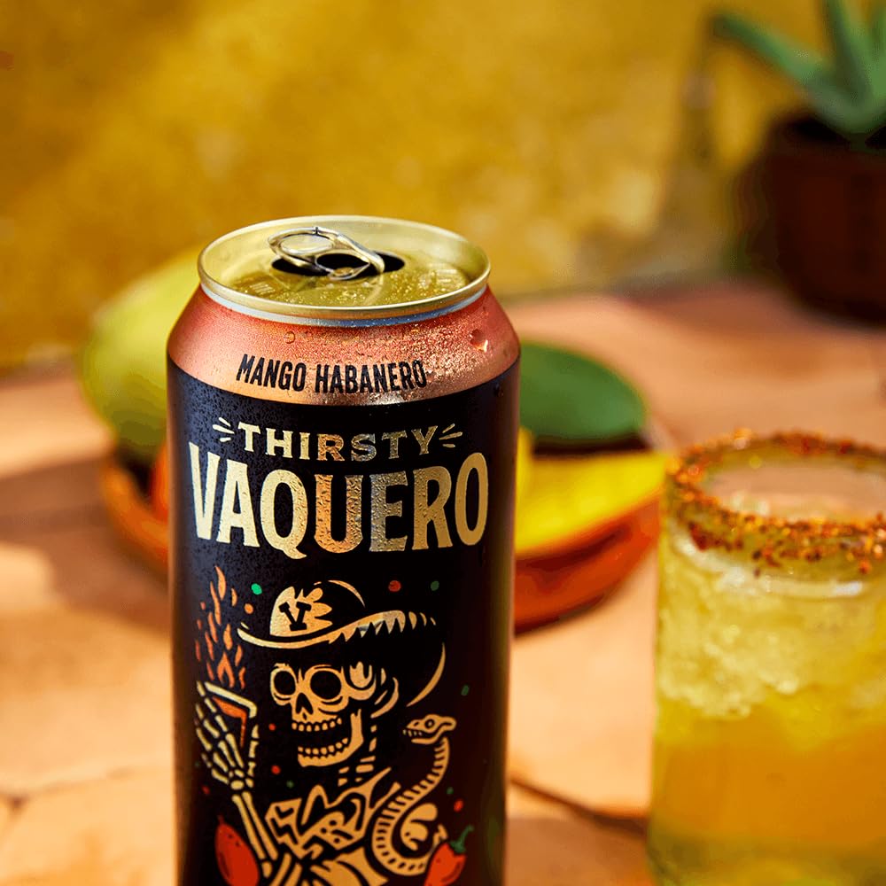 Thirsty Vaquero Agua Salvaje Variety Pack – Lime, Mango & Watermelon Jalapeño Sodas, 16oz Cans (12-Pack)