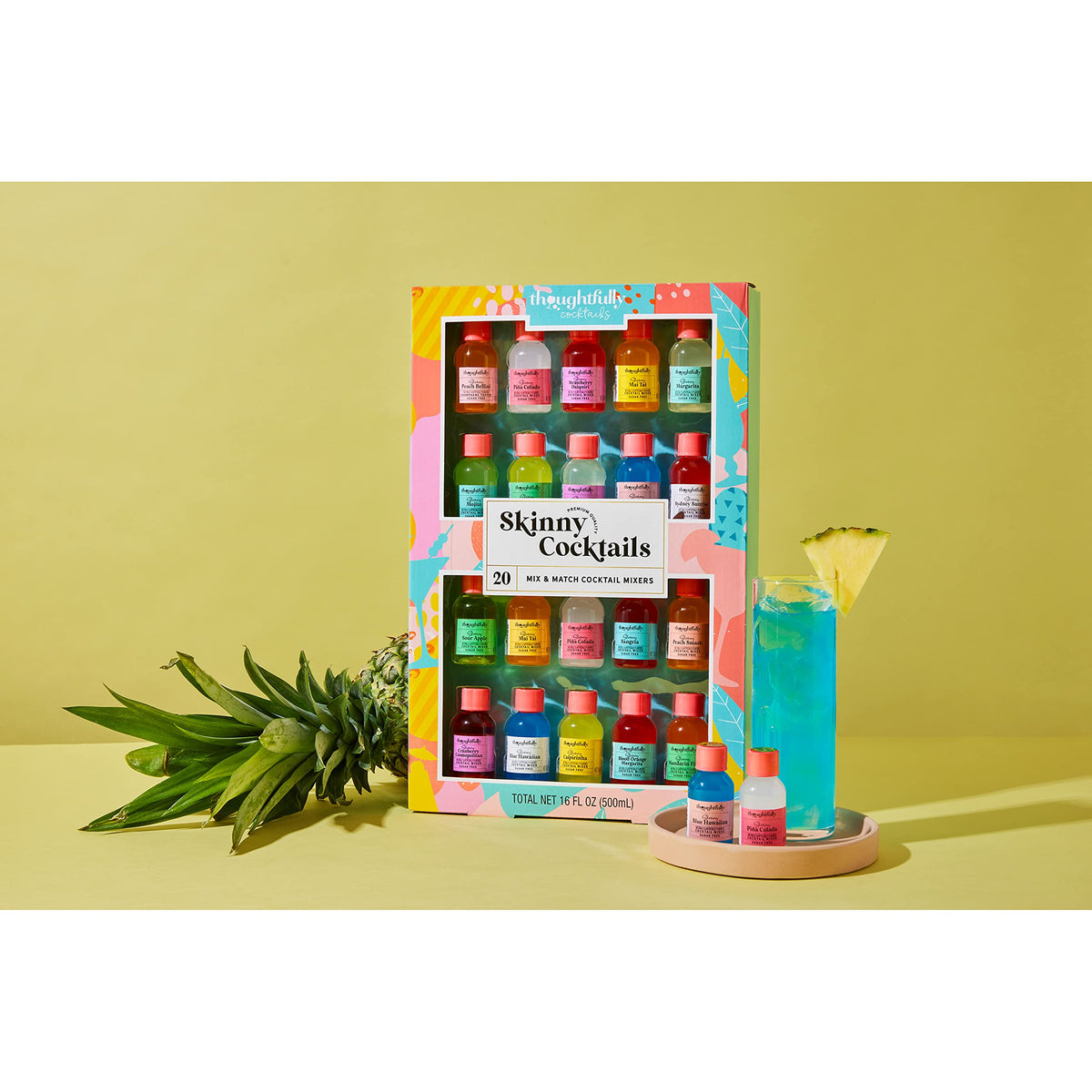 Thoughtfully Skinny Cocktail Mixers – Sugar-Free, Gluten-Free, 20-Pack (No Alcohol)