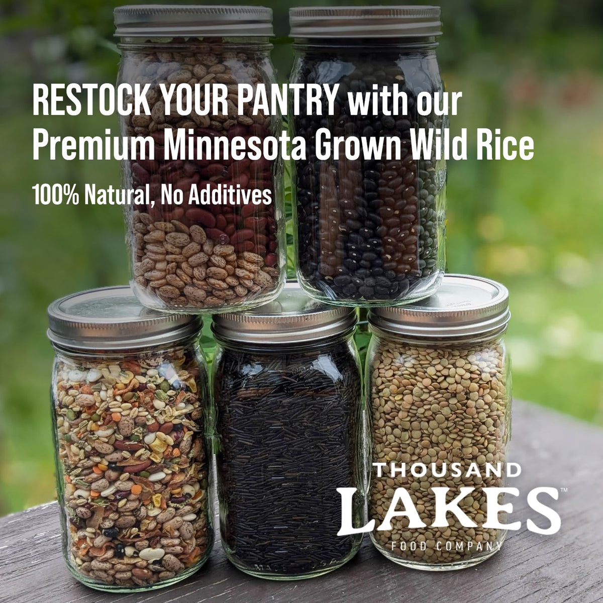 Thousand Lakes Minnesota Wild Rice - 3 lb Bulk Pouch | 100% Wild Rice, All Natural