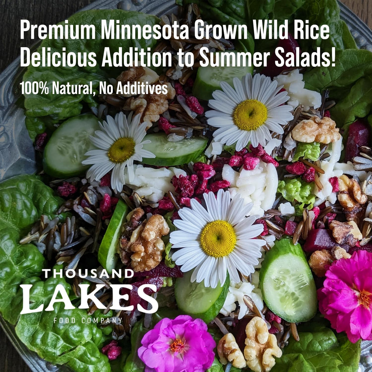 Thousand Lakes Minnesota Wild Rice - 3 lb Bulk Pouch | 100% Wild Rice, All Natural