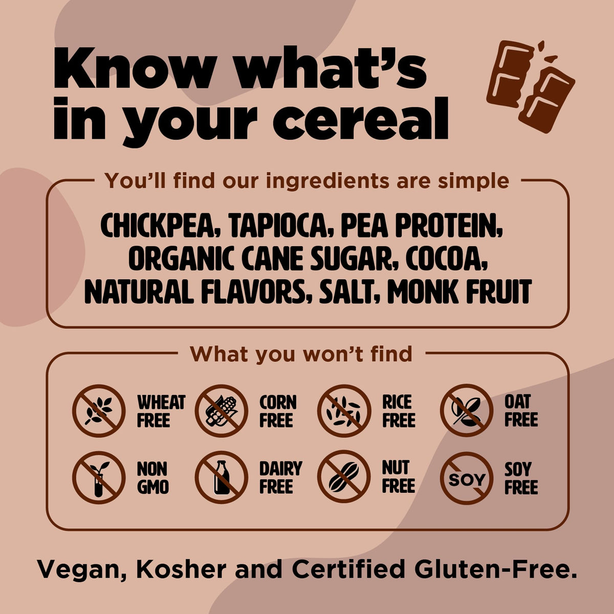 Three Wishes Grain-Free Cocoa Cereal — 8g Protein, 3g Sugar, Gluten Free, 6-Pack