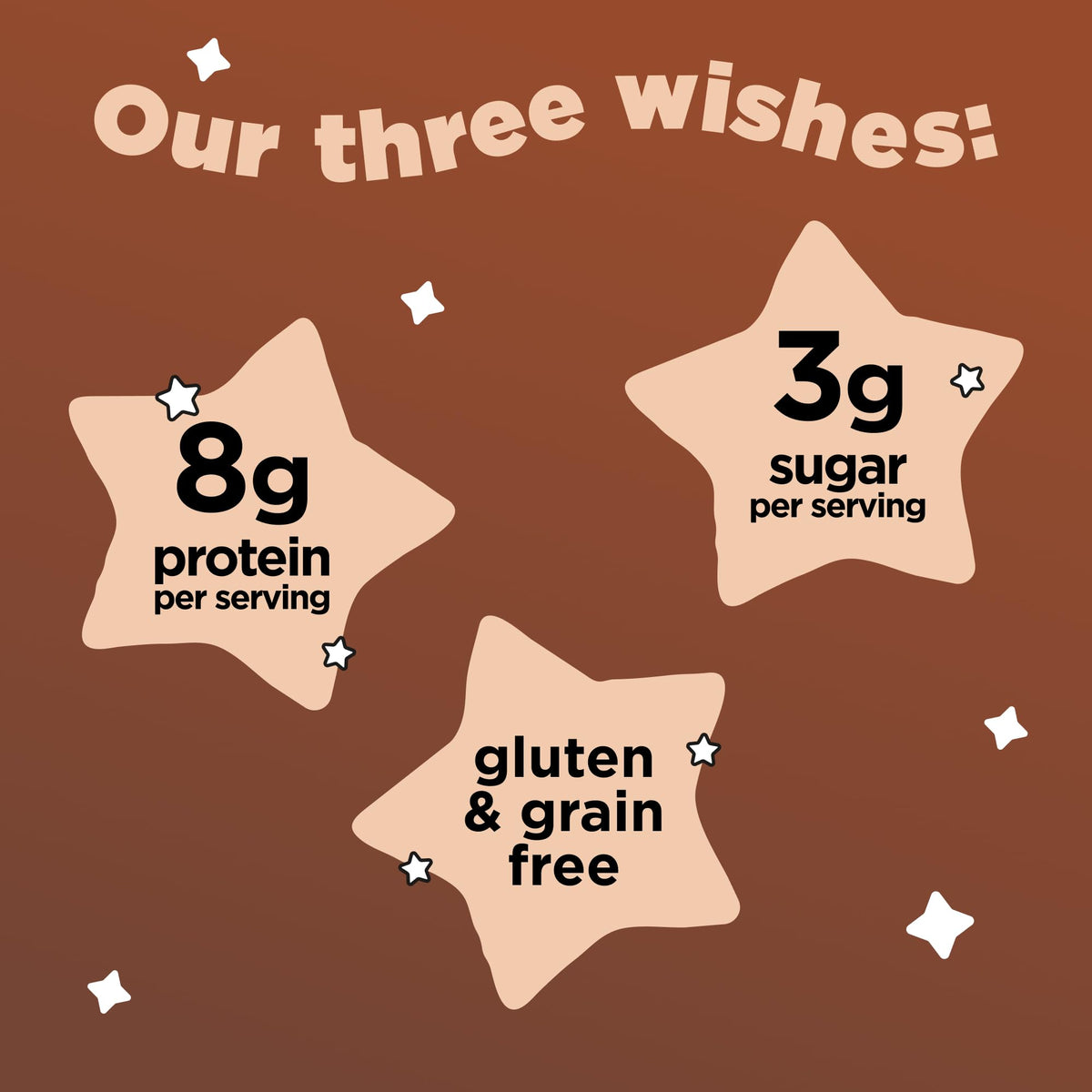 Three Wishes Grain-Free Cocoa Cereal — 8g Protein, 3g Sugar, Gluten Free, 6-Pack