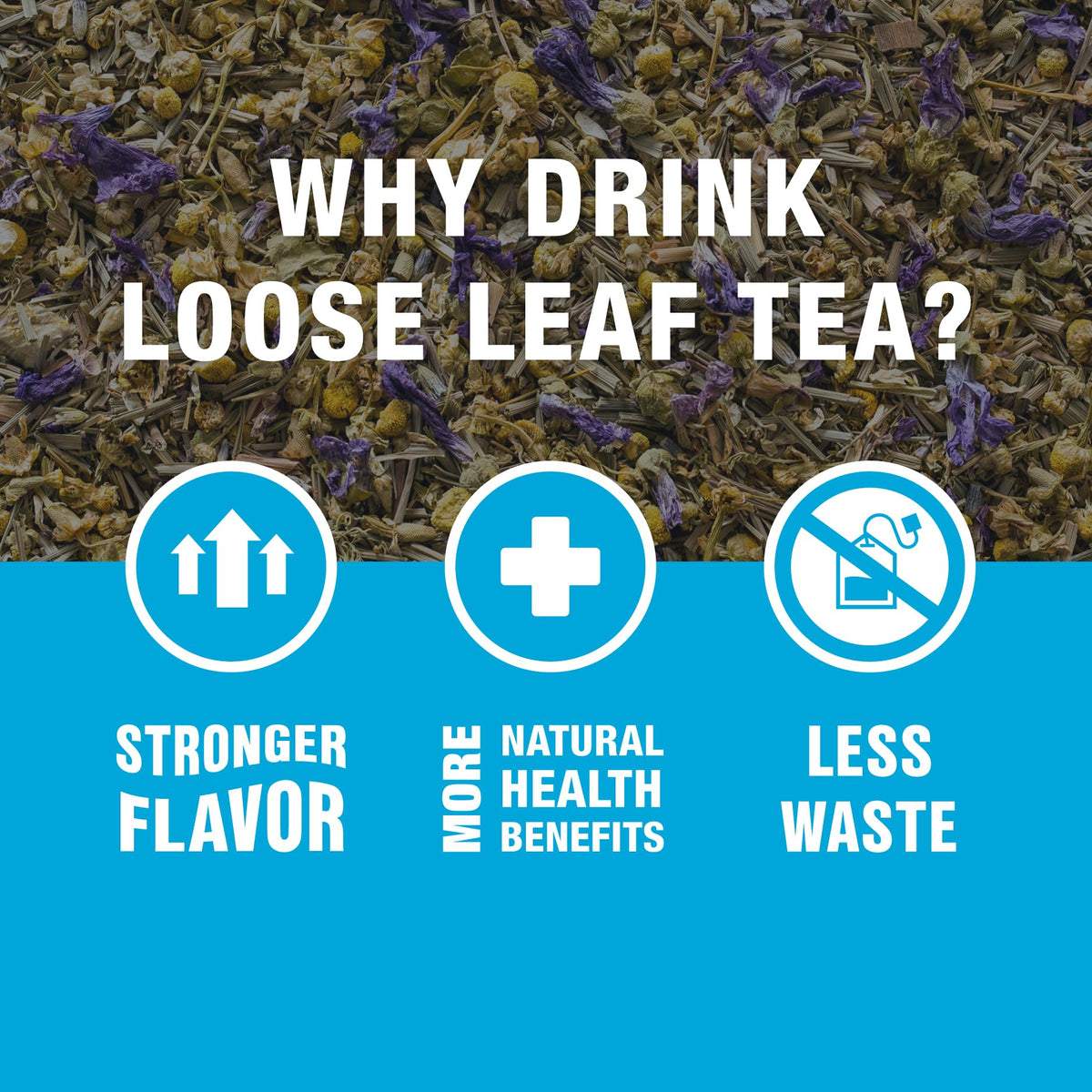 Tiesta Tea Lavender Chamomile Herbal Tea — Caffeine-Free Calming Blend (8 oz, 200 Cups)