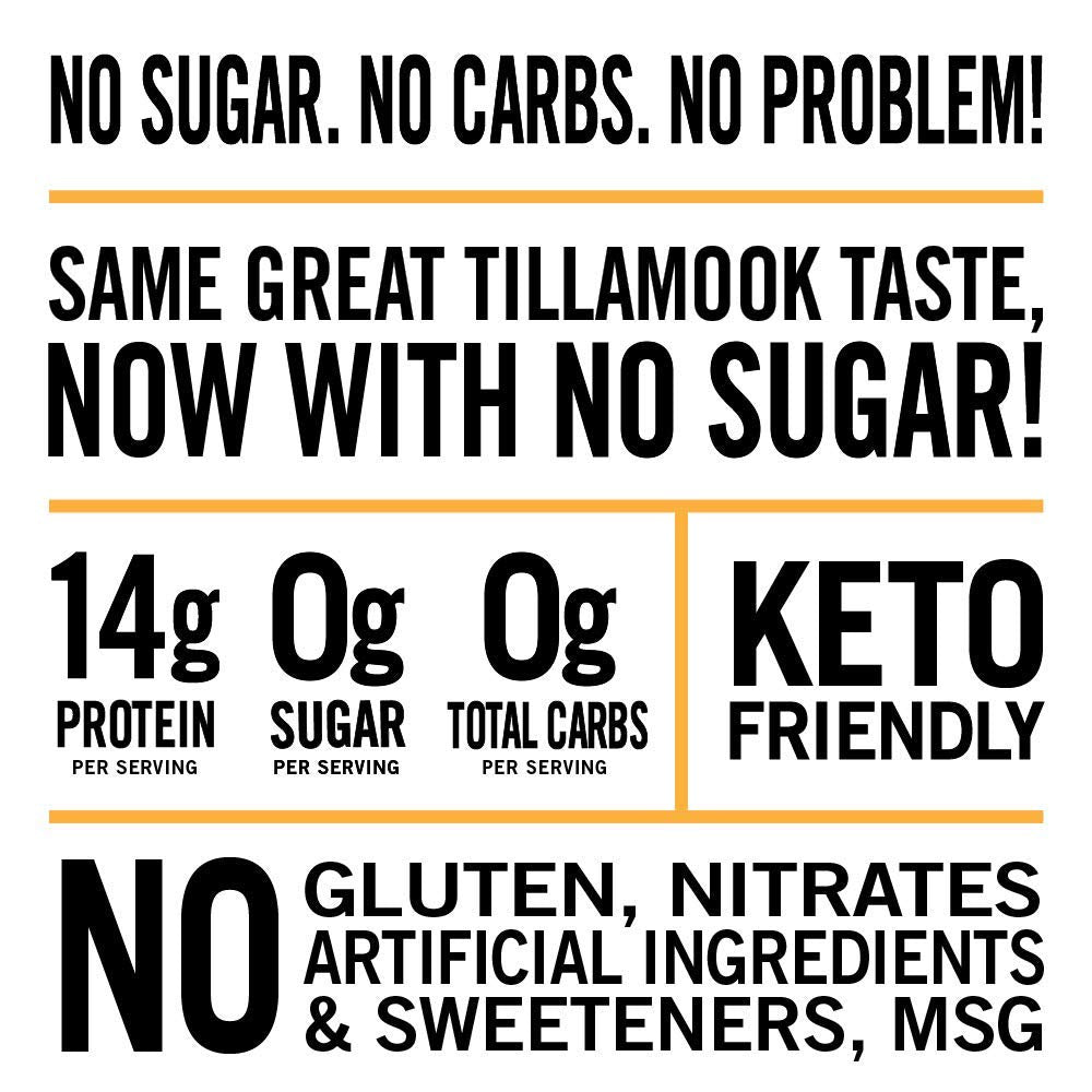 Tillamook Country Smoker Keto Zero Sugar Beef Jerky - Original 2.2oz (Pack of 4)
