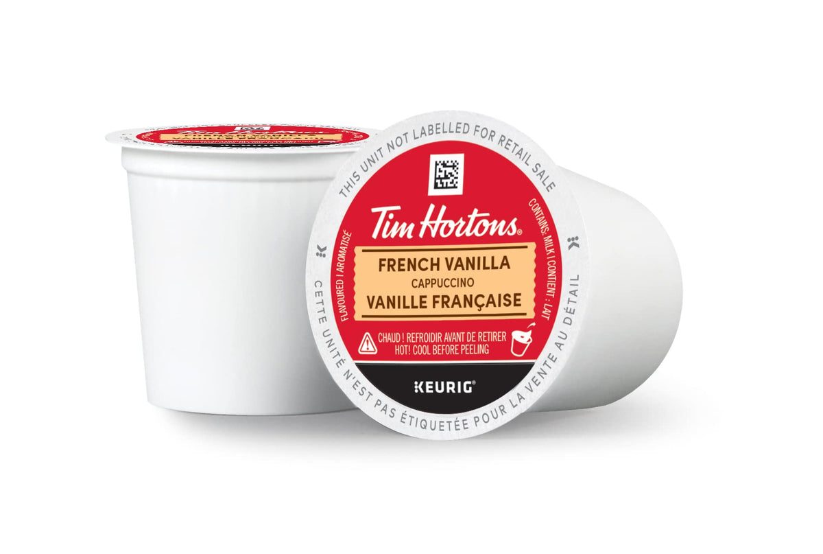 Tim Hortons French Vanilla Cappuccino K-Cup Pods – 60 Count, Keurig Compatible