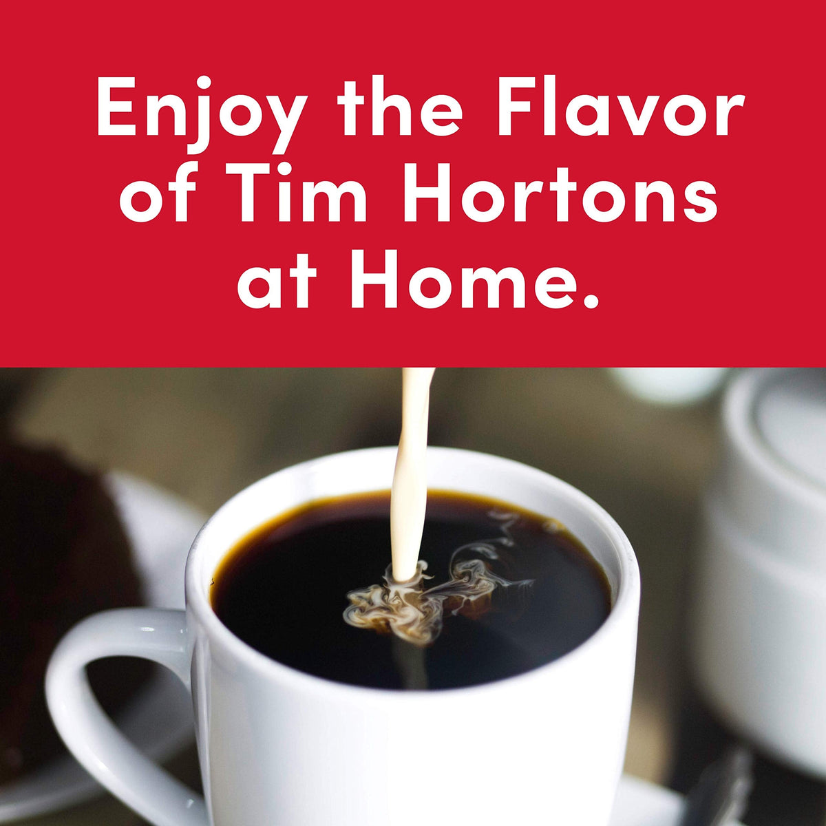 Tim Hortons Whole Bean Original Coffee – Medium Roast, 100% Arabica, 12 oz, 6-Pack