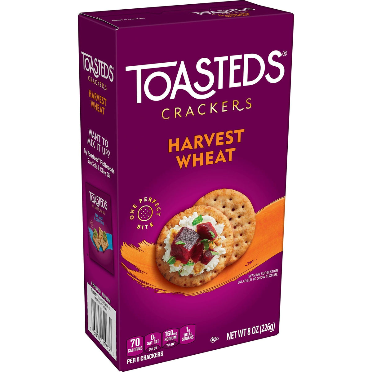 Toasteds Harvest Wheat Crackers – 6-Box Party & Lunch Snack Bundle