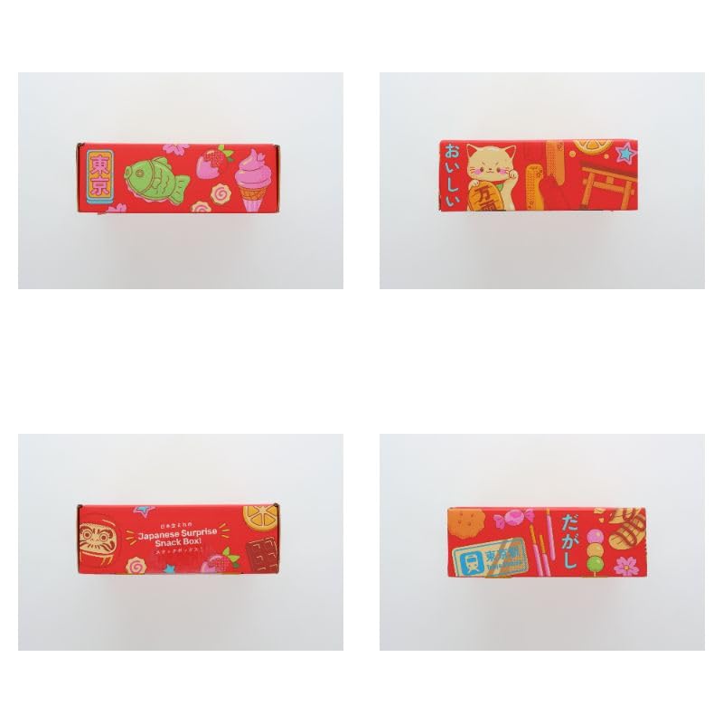 TOKYOTREAT Japanese Snack Box – 30 Assorted Dagashi Treats & Gift Box