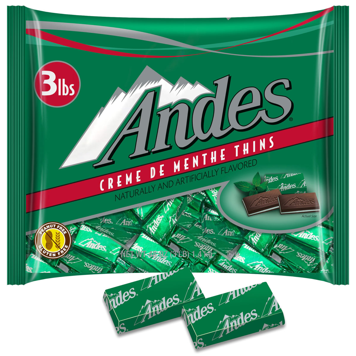 Andes Crème de Menthe Thin Mints – 3 lb Bulk After-Dinner Mints | Tootsie Roll