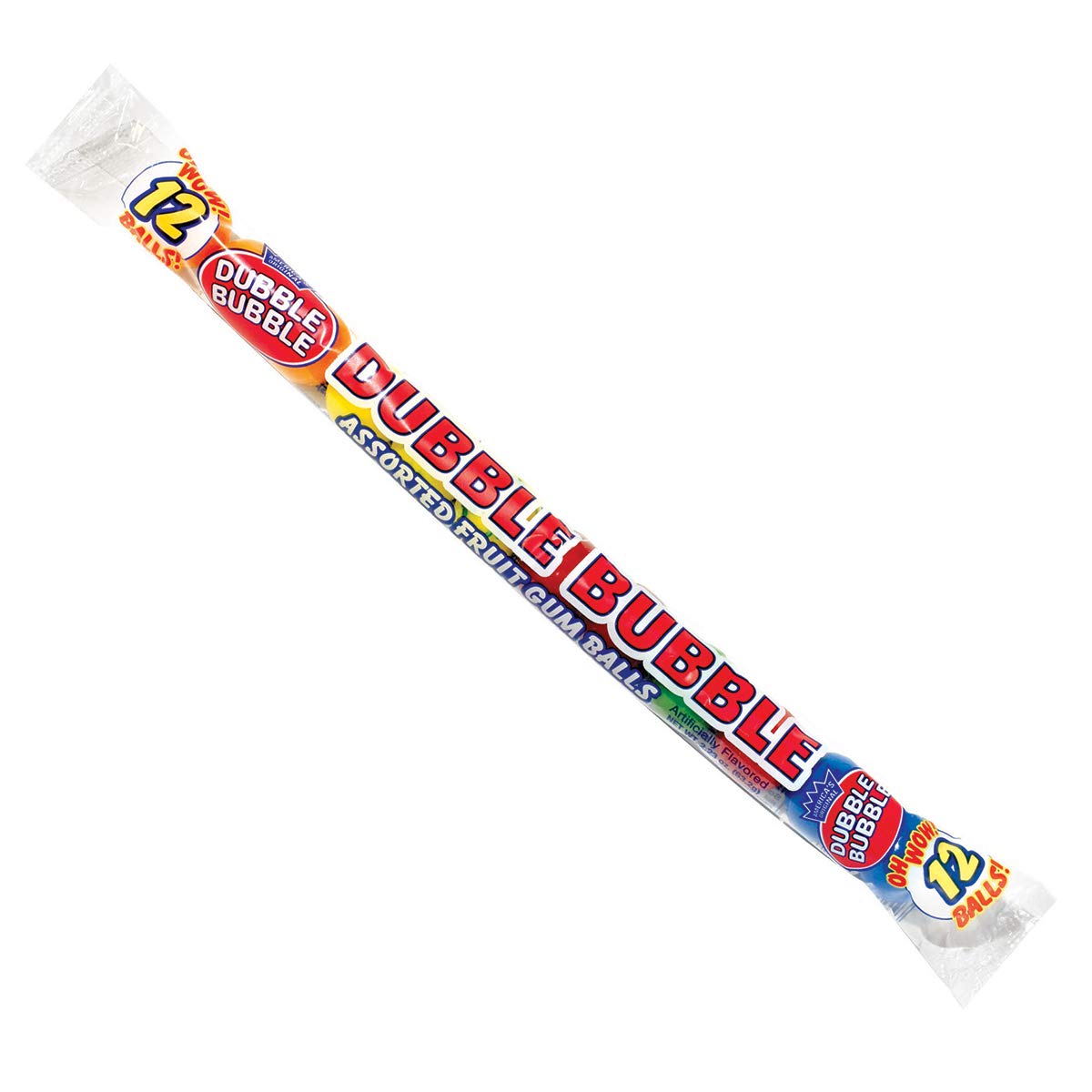 Dubble Bubble Gumballs – 24 Pack of 12-Gumball Tubes in Assorted Fruit Flavors | Tootsie Roll