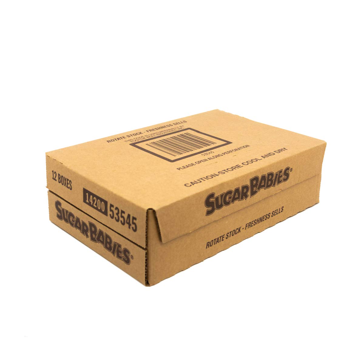 Sugar Babies Chewy Milk Caramel Candy — 12 Boxes (6 oz each) Theater Boxes | Tootsie Roll