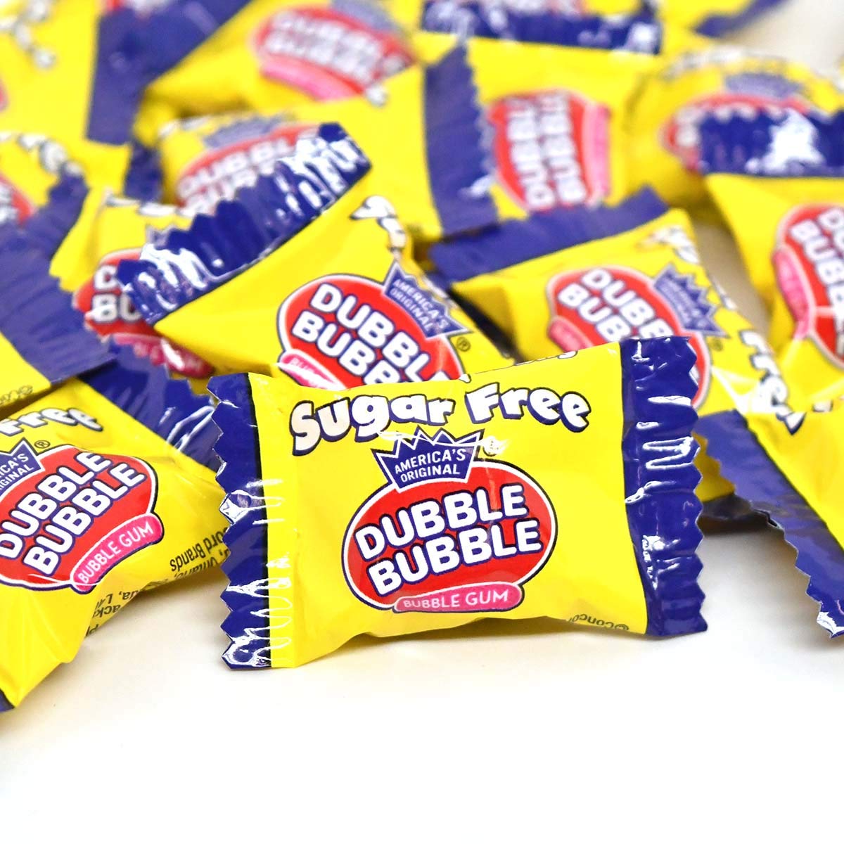 Tootsie Roll Sugar Free Dubble Bubble Gum — Individually Wrapped, Peanut & Gluten Free (12-Pack)