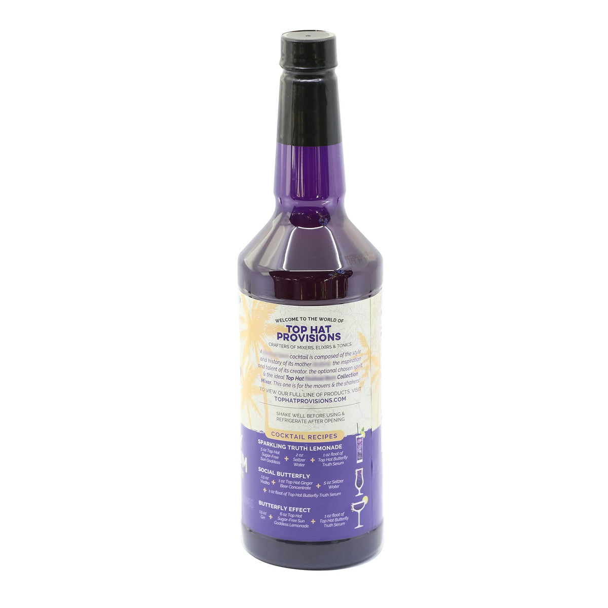 Top Hat Butterfly Truth Serum - Butterfly Pea Flower Extract | Indigo Blue Hue for Drinks - 32oz