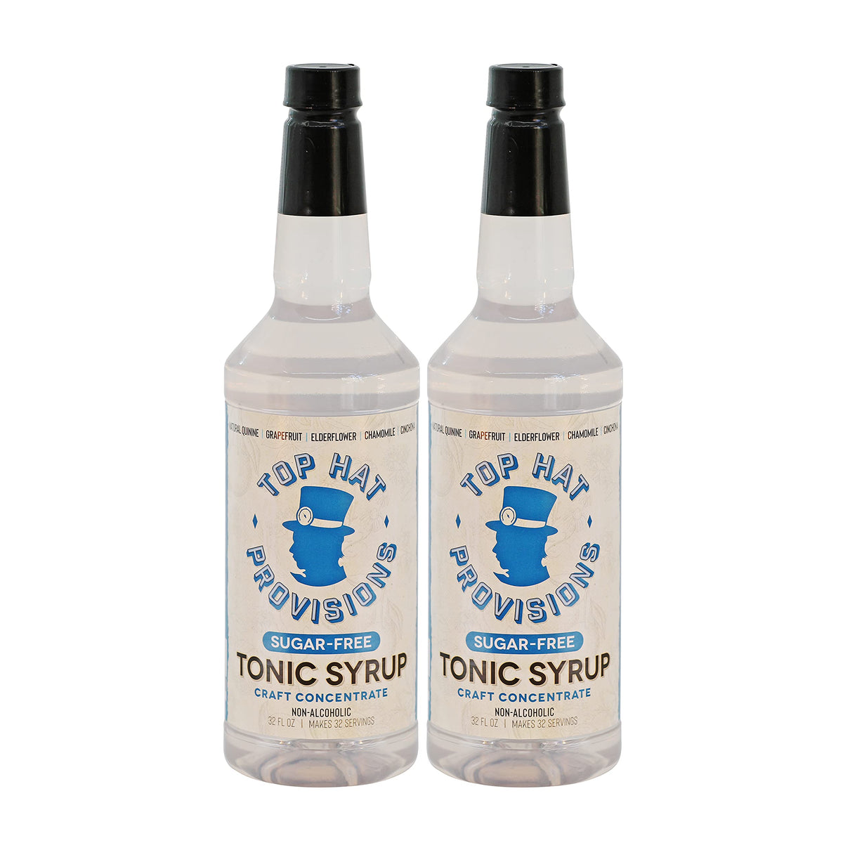Top Hat Provisions Keto Sugar Free Tonic Syrup – 2-Pack, 32oz