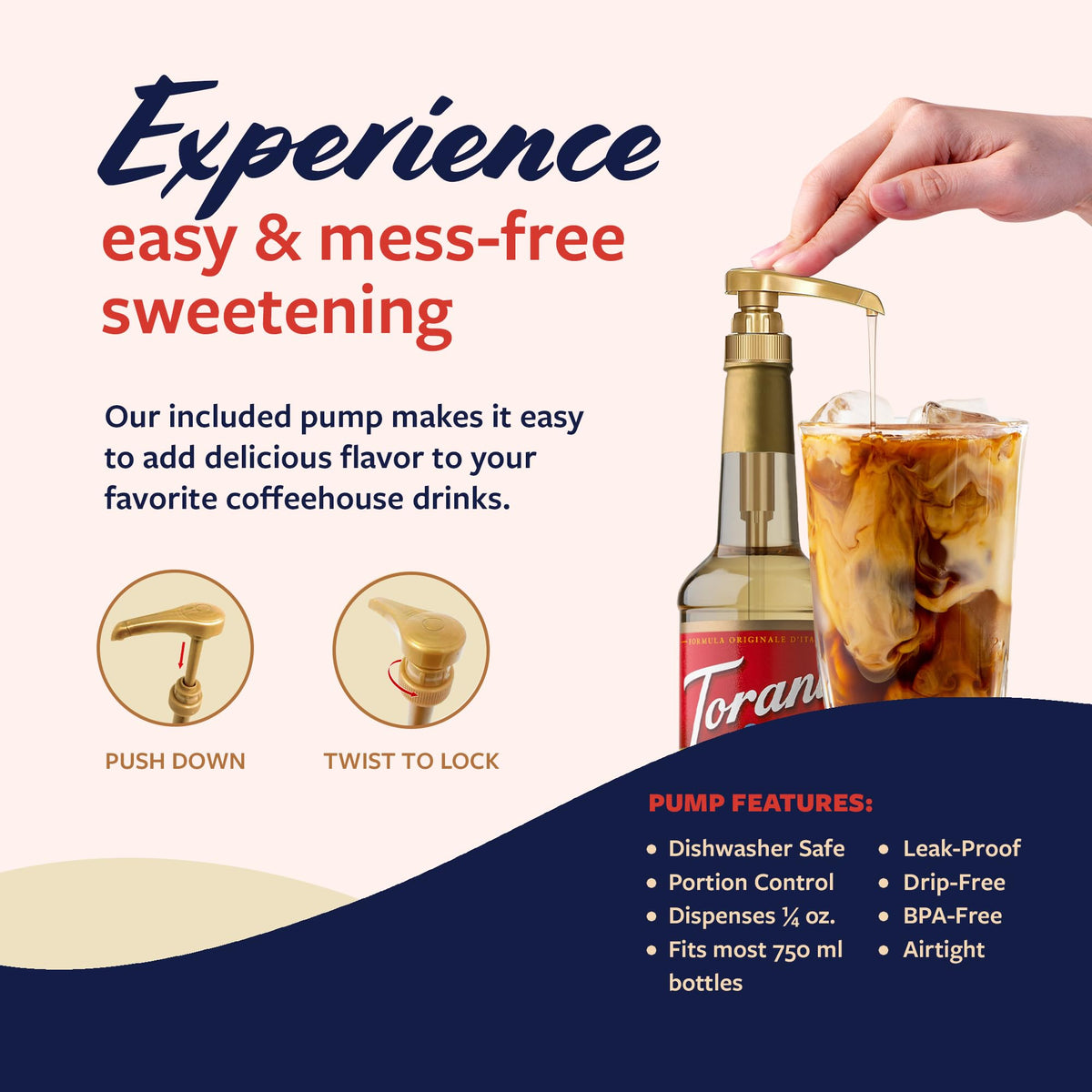 Torani Syrups: Classic Caramel & French Vanilla 2-Pack with Pumps – 25.4 fl oz ea
