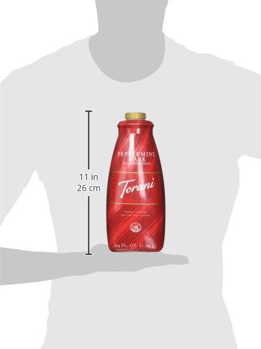 Torani Puremade Peppermint Bark Dessert & Drink Sauce, 64 oz | No Artificial Ingredients