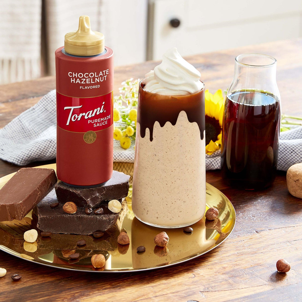 Torani Puremade Salted Chocolate Caramel Sauce – 16.5 oz Bottles (Pack of 4, Packaging May Vary)