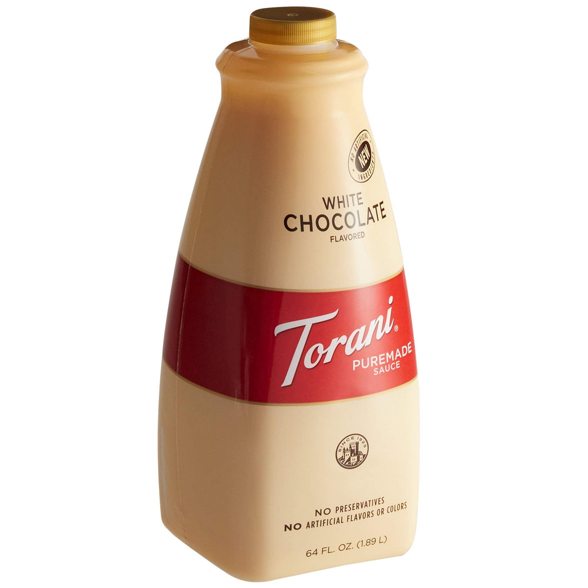 Torani Puremade White Chocolate Sauce – 64 oz (1.89 L), GMO Free & Gluten Free