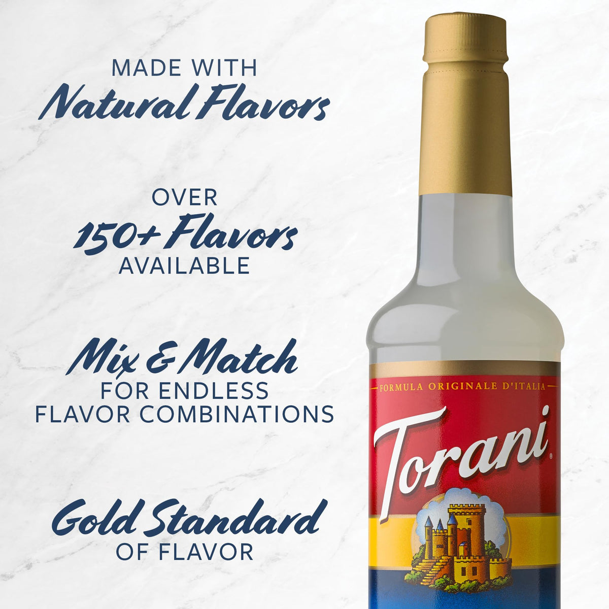 Torani Raspberry Syrup - 25.4 oz (Pack of 4) | Berry Flavor for Coffee, Sodas & More