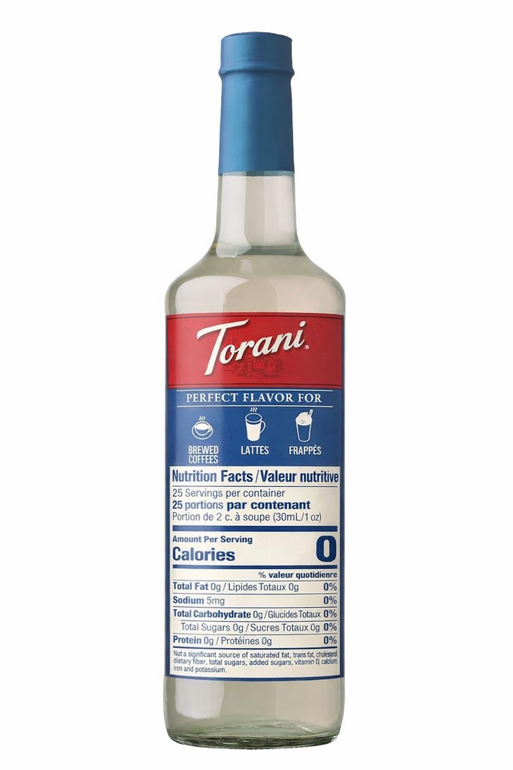Torani Sugar Free Peppermint Syrup – 25.4 oz x4 | Zero Calorie Mint Flavor for Coffee, Tea & More