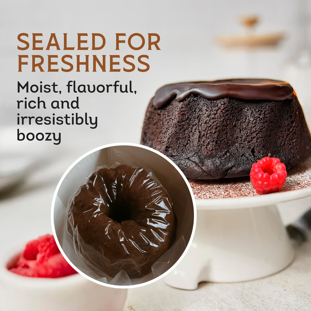 TORTUGA Caribbean Chocolate Rum Cake – 32 oz Premium Gourmet Gift