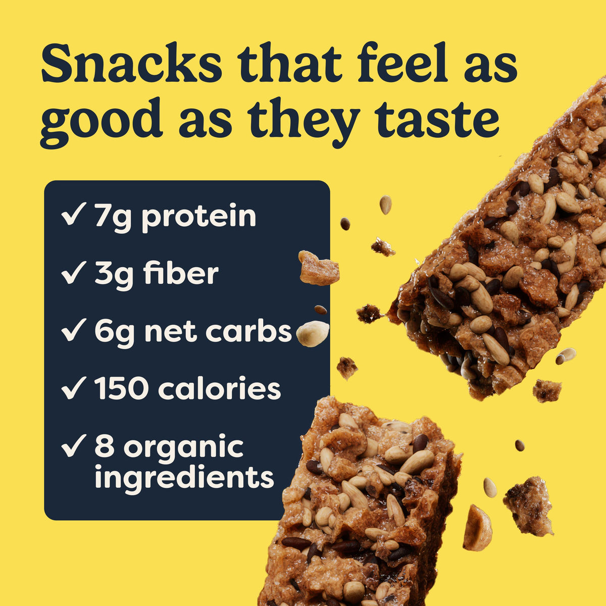Tosi Nut Bars – Peanut Dark Chocolate, Plant-Based Organic Keto Snack, 1oz, 12-Pack