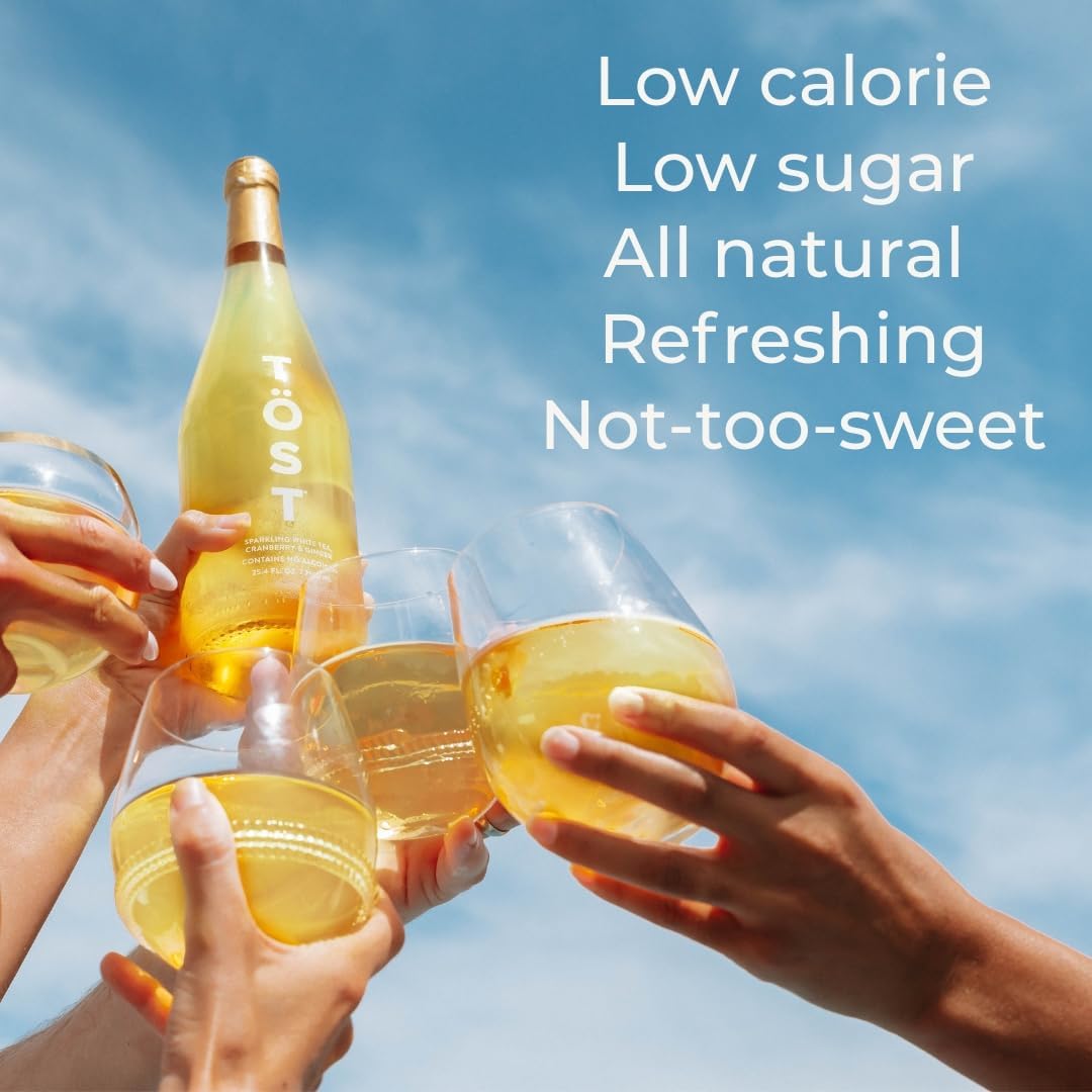 TOST All-Natural Alcohol-Free Sparkling Beverage – 25.4 fl oz (Pack of 3)