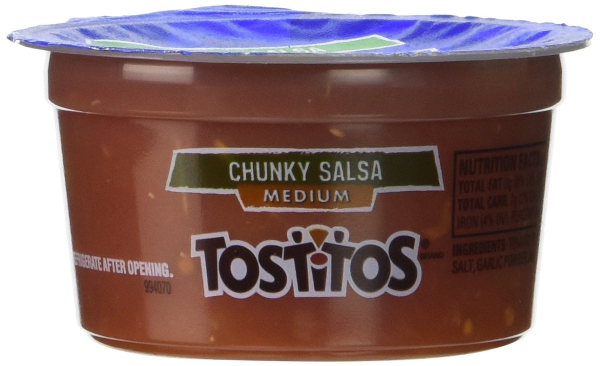 Tostitos Medium Salsa to Go Cup 3.8 oz – 30 Pack for Easy Sharing