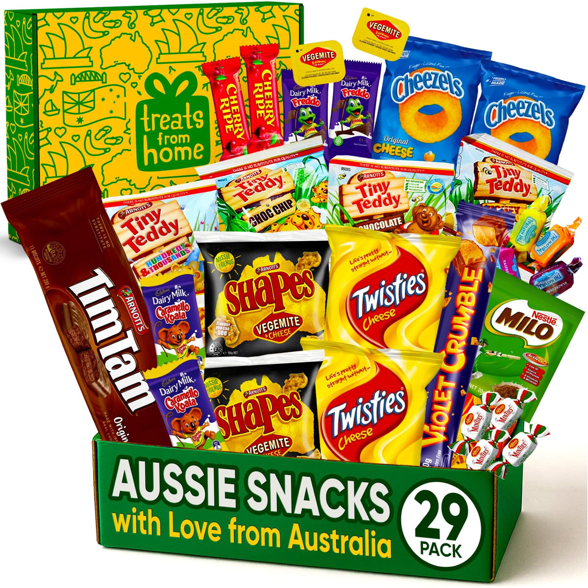 Australian Snack Gift Box Mega 29 Pack | Best Aussie Candy & Treats