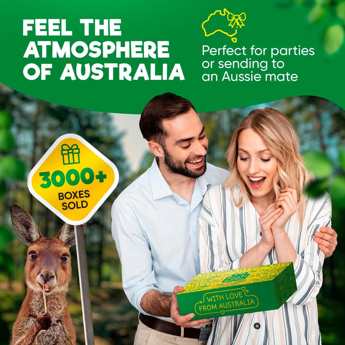 Tim Tam Cookies Gift Box – 4-Pack Australian Treats with Original, Double Chocolate & Salted Caramel Flavors | Treats from Home