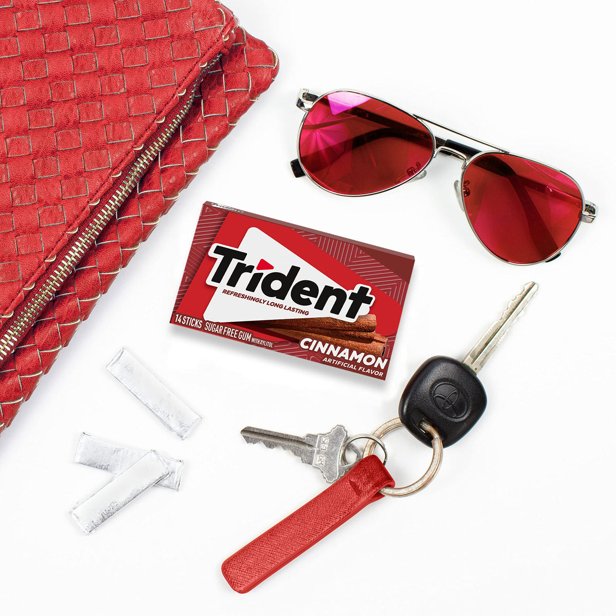 Trident Cinnamon Sugar-Free Gum – 336 Pieces (24 Packs of 14)