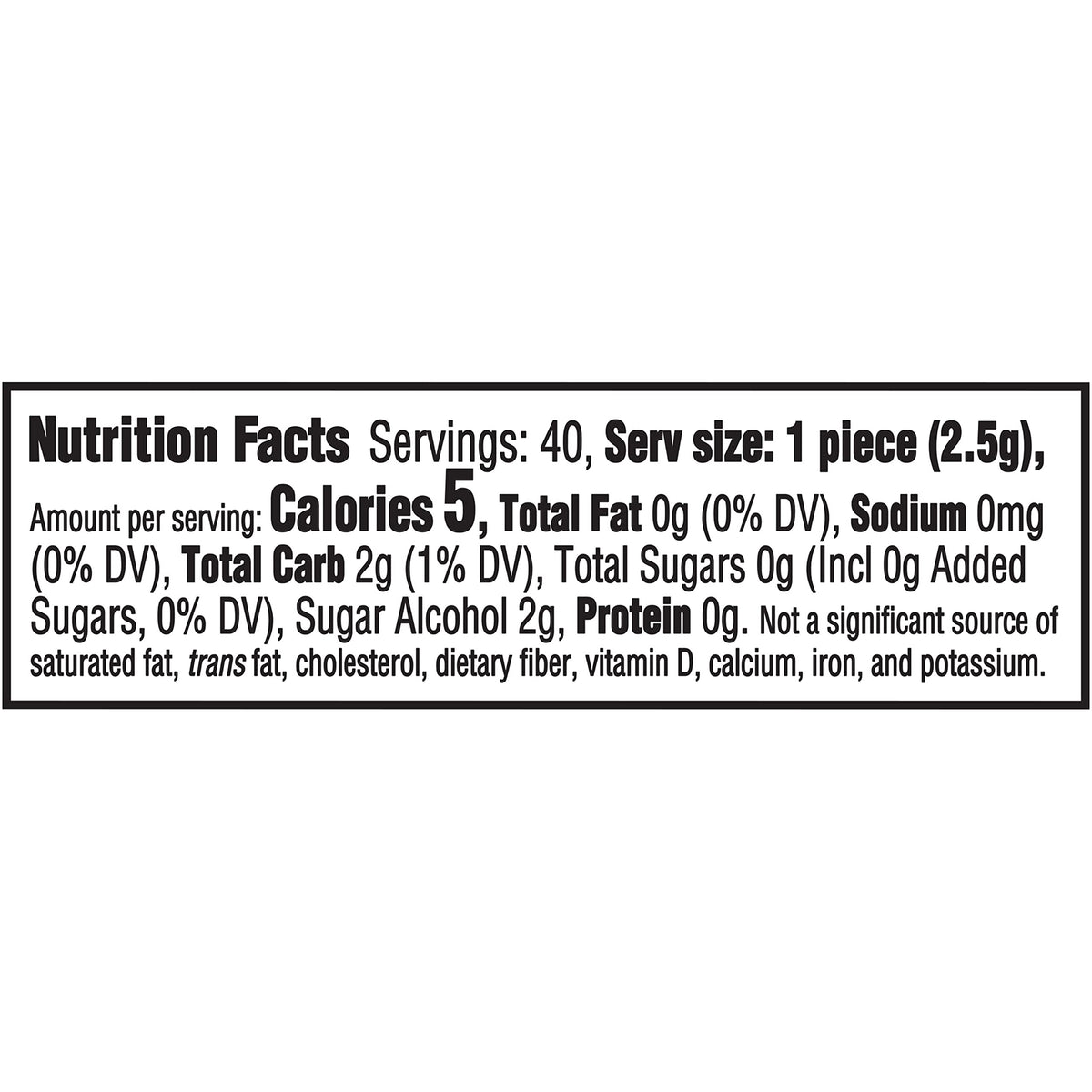 Trident Vibes Spearmint Rush Sugar-Free Gum — 6 Bottles, 240 Pieces