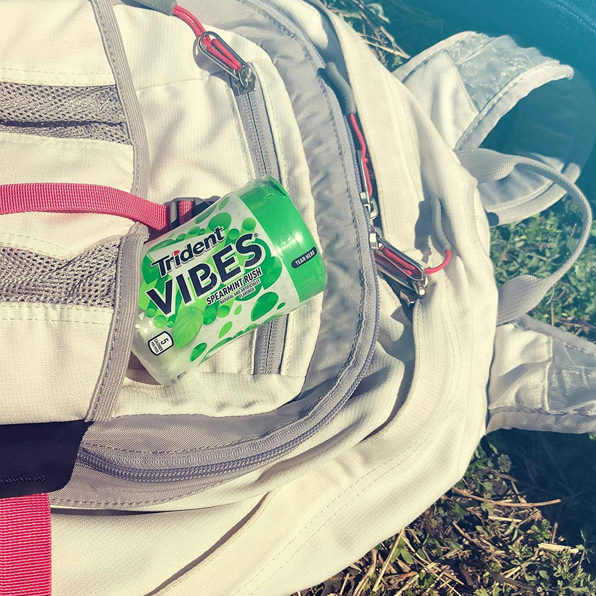 Trident Vibes Spearmint Rush Sugar-Free Gum – 160 Pieces in 4 Bottles