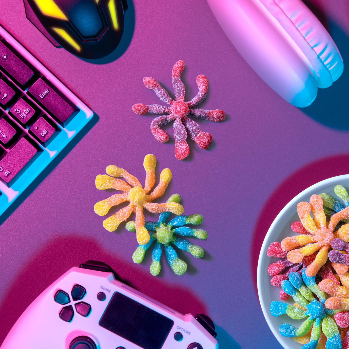 Trolli Sour Brite Octopus Gummies — 6.3 oz Pack of 8 | Sour Candy