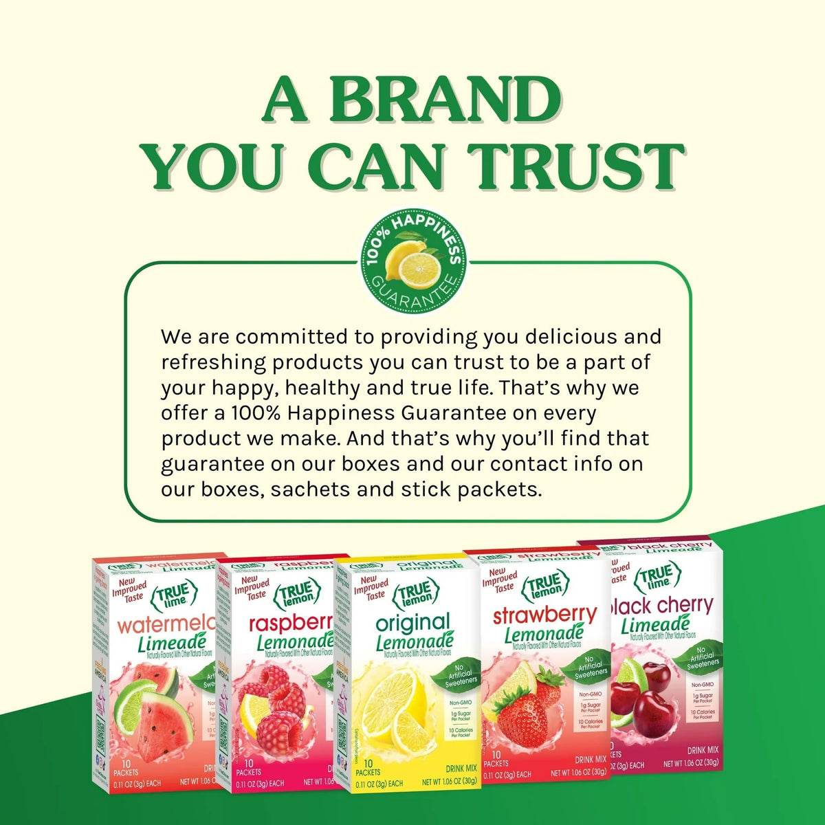 True Lime Watermelon Limeade Drink Mix – Pack of 6 (60 Packets) | 10 Calories per Packet, Natural Stevia