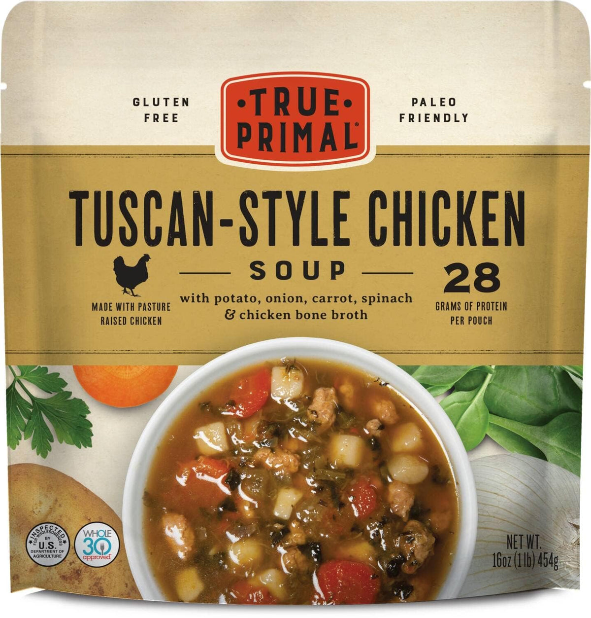 True Primal Tuscan-Style Chicken Soup 8-Pack – Ready-to-Eat, Gluten Free, Paleo, Whole30